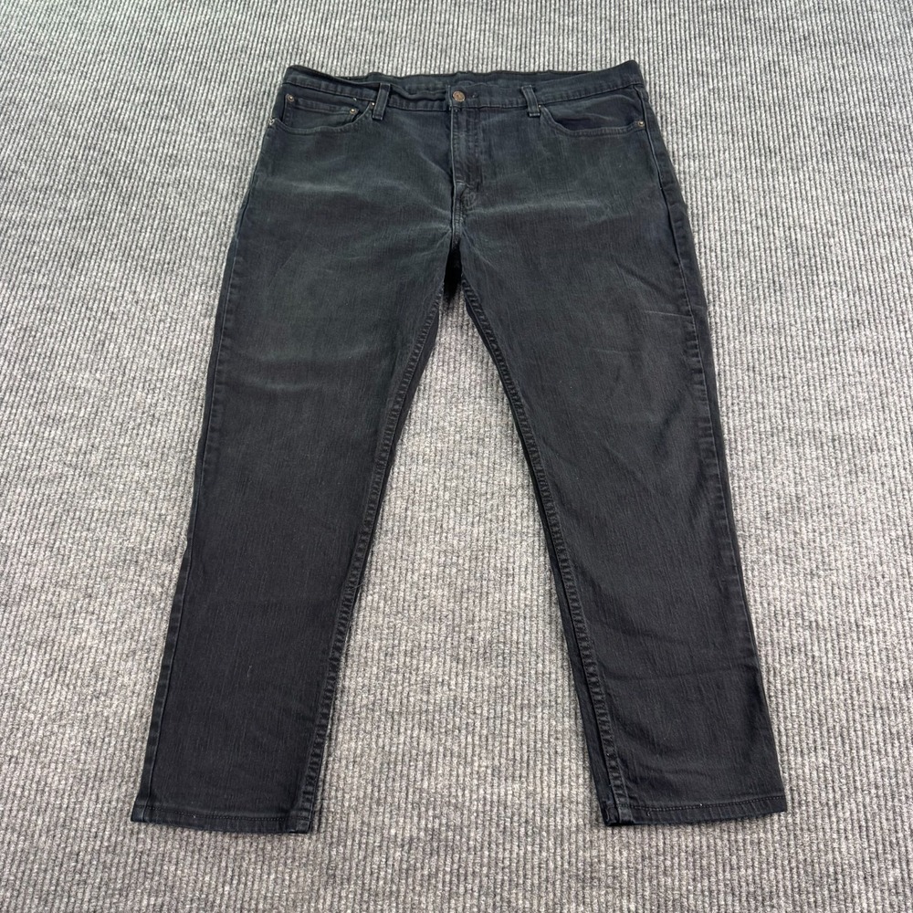 Levi's 511 Jeans Men 40x30 (40x28) Black Denim Stretch Slim Fit Casual Pants